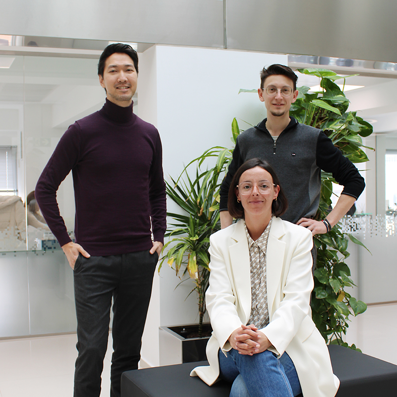 VITA interview team; Guillaume Audy, Paola Armengol and Thomas Espinasse